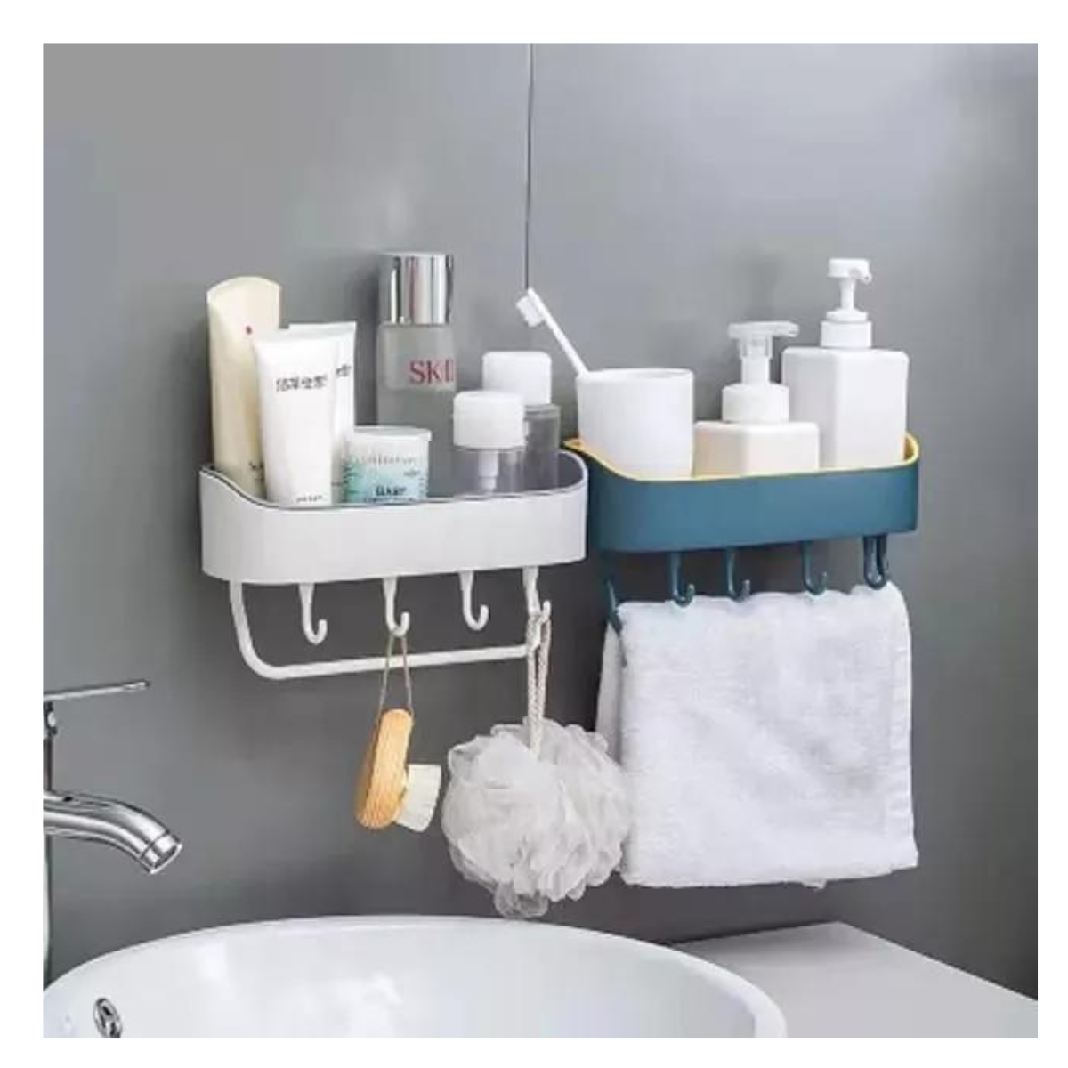 Organizador Multiuso de Pared con Ganchos
